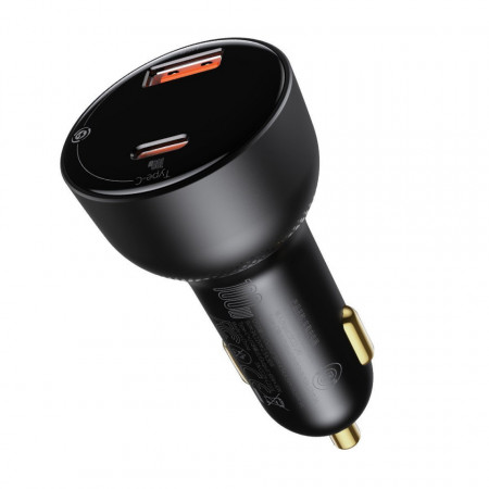 Incarcator auto Baseus Superme, USB, USB-C, 100 W (negru)