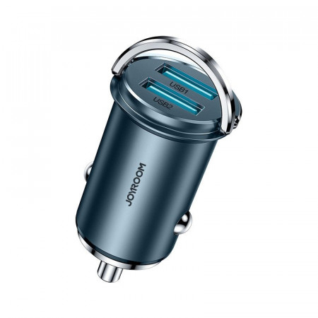Incarcator auto Joyroom mini dual port USB Type C / USB 45 W 5 A Power Delivery Quick Charge 3.0 AFC SCP blue (C-A35)