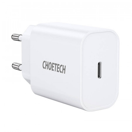 Incarcator Choetech Q5004 EU USB-C, 20W (alb)