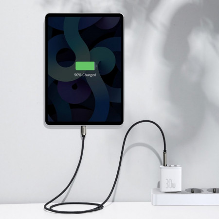 Incarcator rapid Baseus Compact USB tip C / 2x USB 30W 3A Power Delivery Quick Charge alb (CCXJ-E02) - Img 3