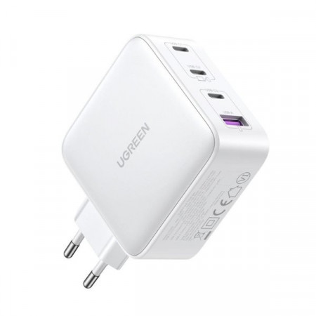 Incarcator rapid GaN 3xUSB C / USB 100W PPS Ugreen CD226 - alb - Img 7