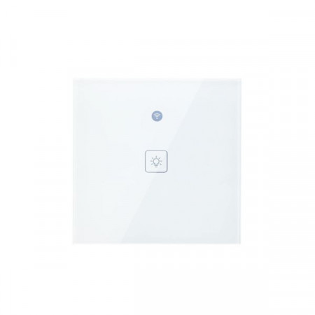 Intrerupator tactil de perete Wi-Fi eWeLink inteligent Woolley 1 cale cu senzor de miscare radar incorporat (alb) - Img 2