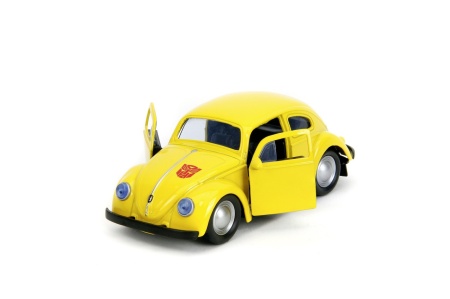 JADA TRANSFORMERS MASINUTA METALICA BUMBLEBEE VOLKSWAGEN BEETLE SCARA 1:32 - Img 2