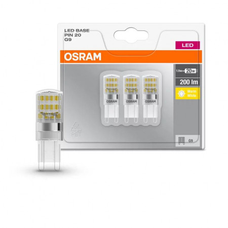 LEDBASEPIN20 CL 1,9W/827 230V G9FS3OSRAM