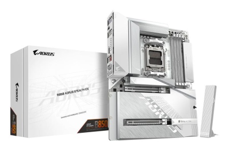 MB Gigabyte B850E AORUS STEALTH ICE AM5 - Img 2