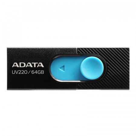 Memorie USB ADATA UV220, 64GB, USB 2.0, Negru/Albastru
