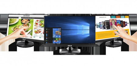 Monitor LED Asus VT229H 21.5 inch, Touch, Full HD, IPS, D-sub/HDMI/USB, Boxe, Negru - Img 2
