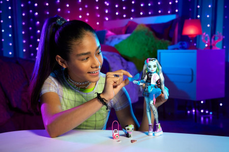 MONSTER HIGH PAPUSA FRANKIE STEIN CU ANIMALUT SI ACCESORII - Img 3
