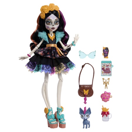 MONSTER HIGH PAPUSA SKELITA CALAVERAS CU ACCESORII - Img 3