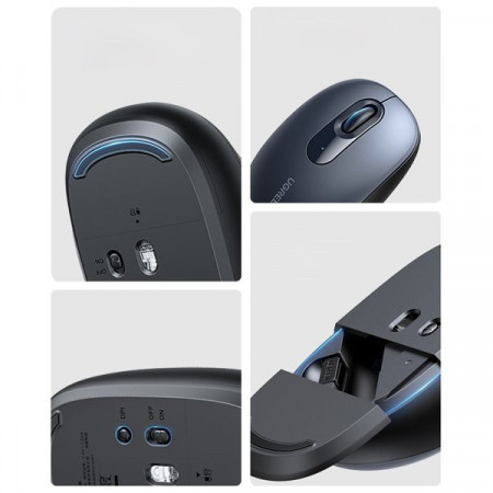 Mouse wireless USB Ugreen MU105 2.4GHz - bleumarin - Img 2
