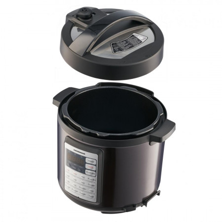 Multicooker cu gatire sub presiune Heinner Alacarte 38BK HPCK-38BK, 1000W, 5.7l, 14 programe, gatire sub presiune, presiune maxima 80 kPa (0.8 bar), afisaj LED, Negru/Inox - Img 3