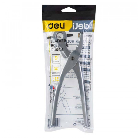 Perforatoare din piele 9" Deli Tools EDL1919C (argintiu) - Img 4