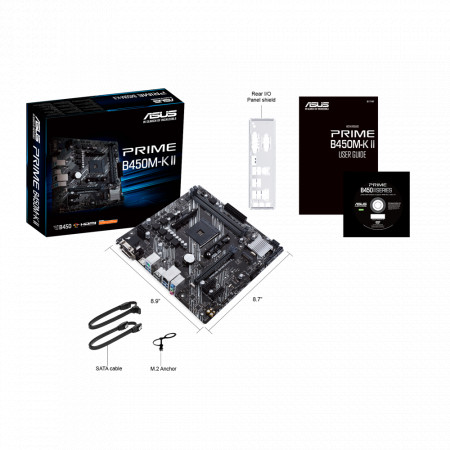 Placa de baza ASUS PRIME B450M-K II, AMD B450, socket AM4, mATX - Img 3