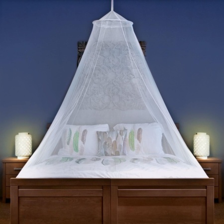 Plasă de Țânțari pentru Pat Dublu și Single Universal Backpackers, Fără Deschidere / Complet Închisă, Dimensiune XL (10.5 x 2.3 m), Montare Simplă cu 1 Punct, Plasă Albă Densă cu Bază Elastică, Sac de Transport Inclus - Img 3