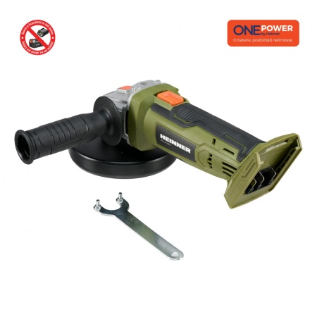 Polizor unghiular cu acumulator (Flex cu acumulator) HEINNER OnePower HR-LPU001, 18V, 9500 RPM, disc 125 mm - Img 10