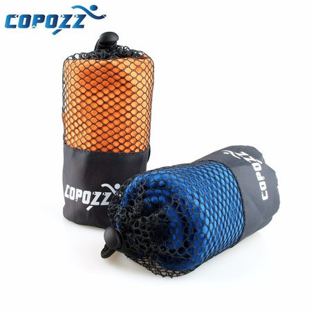 Prosop microfibra Copozz 3048, ideal activitati sportive, 128 X 75 cm, albastru