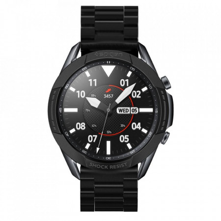 Protectie din aluminiu Spigen Chrono Shield pentru Samsung Galaxy Watch 3 45mm negru - Img 8
