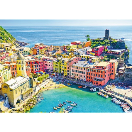 PUZZLE TREFL 1000 ORASUL PITORESC VERNAZZA LIGURIA ITALIA - Img 2