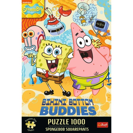 PUZZLE TREFL 1000 PREMIUM PLUS SPONGEBOB SQUAREPANTS - Img 3
