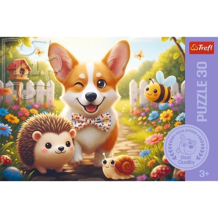 PUZZLE TREFL 30 O ZI CU CORGI - Img 3