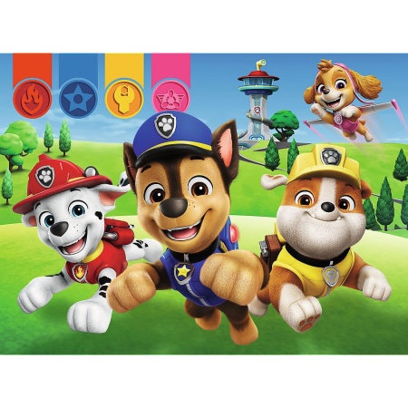 PUZZLE TREFL 30 PREMIUM PLUS KIDS PATRULA CATELUSILOR CATEI PE DRUM PLUS POSTER - Img 2