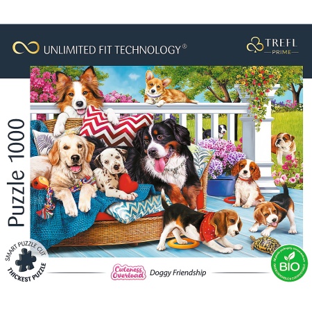 PUZZLE TREFL UFT 1000 PRIETENIA CATELUSILOR - Img 3