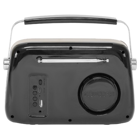 RADIO FM/DAB PORTABIL VINTAGE 40W CU FUNCTIE BLUETOOTH/AUX - Img 3