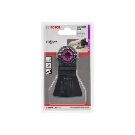 Razuitor flexibil pentru fierastrau multicutter, Bosch ATZ 52 SFC HCS Multimaterial, Starlock - Img 3
