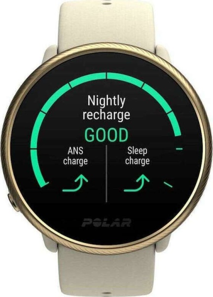 RESIGILAT - Smartwatch model Ignite 2, POLAR, Otel inoxidabil/Siliciu, 1.2'', 240x240 pixeli, Android/iOS, Bluetooth, GPS, Crem - Img 3