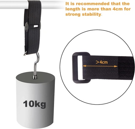 Rolă Bandă cu Arici Reutilizabilă Typec Home 5 cm x 6 m cu 30 Catarame Incluse, Debitabilă la Lungimea Dorită , Chingi Reglabile de Strângere Hook &amp; Loop pentru Cable Management, Furtunuri, Unelte și Organizare Cabluri, Negru - Img 4