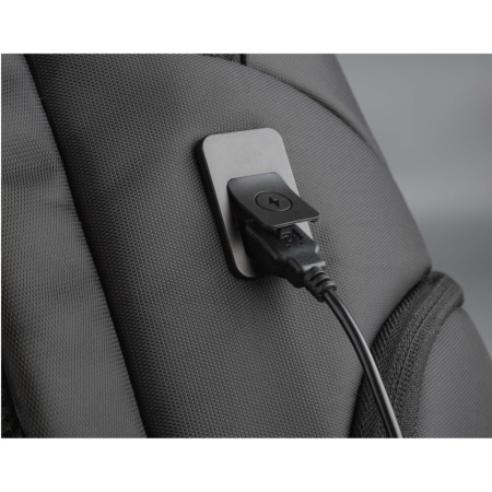 Rucsac laptop Serioux Smart Travel ST9588, rezistent la apa, port USB, 15.6″, Negru - Img 3