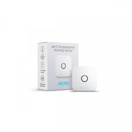 Senzor de temperatura si umiditate Aeotec, cu protocol Z-Wave (ZWA039)