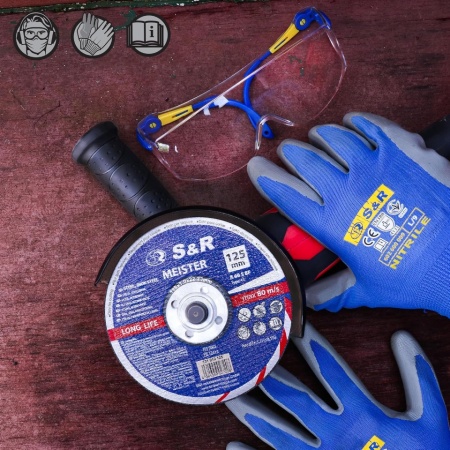 Set 15 Discuri Debitare Metal și Inox S&amp;R 125 mm, Ultra-Subțiri 1.0 mm, Alezaj 22.23 mm, Ranforsare Dublă Fibră de Sticlă, pentru Polizor Unghiular - Img 2