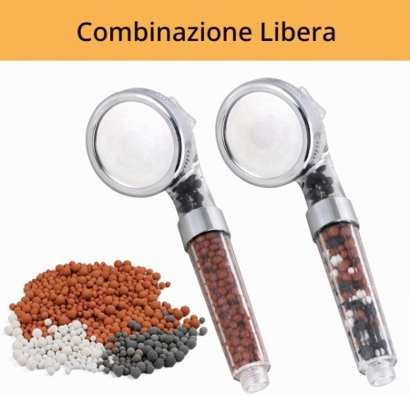Set 18 Pachete Bile Minerale de Schimb Vicloon pentru Para de Duș cu Filtru Ionic, Filtrare Anti-Calcar și Anti-Clor, Pietre Bioactive cu Ioni Negativi, Turmalină și Infraroșu - Img 3