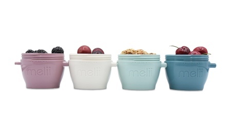 SET 4 RECIPIENTE SILICON SNAP&amp;GO, MELII LUXE, 4*118 ML - Img 2