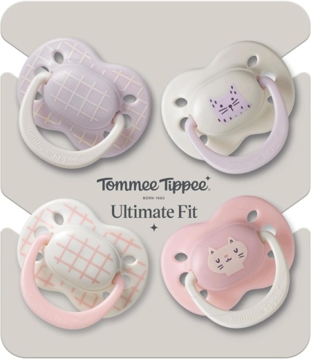 Set 4 Suzete Ortodontice Tommee Tippee Ultimate Fit 0-6 Luni, Tetină Simetrică din Silicon Fără BPA, Design Club House cu Orificii de Ventilație pentru Piele Sensibilă - Img 4