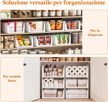 Set 5 Cutii Modulare de Depozitare cu Sertar Lifewit, Capacitate 24L per Unitate, Sistem Suprapozabil Anti-Cădere, Organizator Haine și Dressing, Alb - Img 5