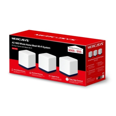 Sistem Wi-Fi Mesh Mercusys Halo H50G(3-pack), AC1900, Full Gigabit, cu acoperire completa pentru casa - Img 7