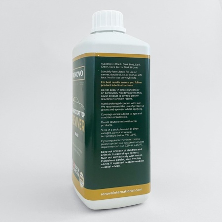 Soluție Restaurare și Revitalizare Culoare Decapotabilă Renovo Soft Top Reviver, Negru (500 ml), pentru Pavilioane Textile, Mohair și Prelate Nautice - Img 5