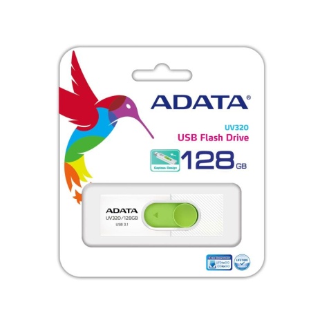 Stick Memorie AData UV320 128GB, USB 3.1, White-Green - Img 5