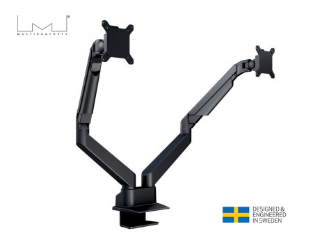 Suport monitor Dual Multibrackest HD MB-4207, 15"-32", max 10 kg per monitor, negru