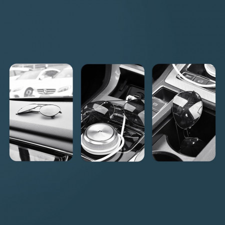 Suport ochelari auto cu clema de fixare Baseus - negru - Img 7