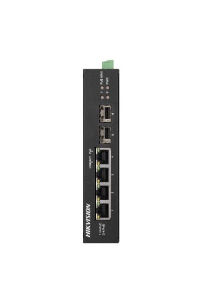 Switch Hikvision DS-3T0506HP-E/HS, 4 porturi - Img 2