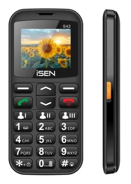 Telefon mobil iSEN S42 Senior, Black - Img 3