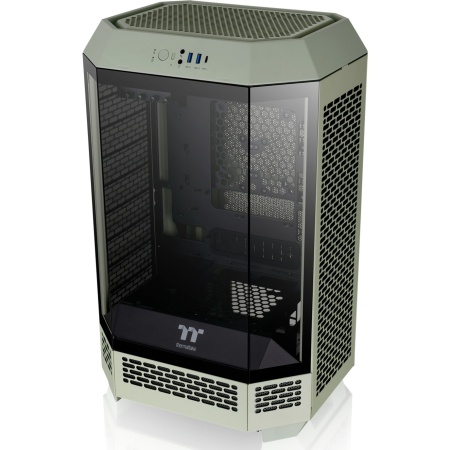 Thermaltake The Tower 300, tower case (light green, tempered glass) - Img 3