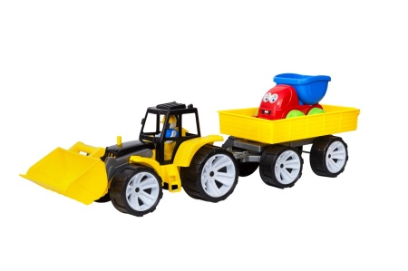 TRACTOR BAMS FATA ZAMBITOARE NEGRU GALBEN - Img 2
