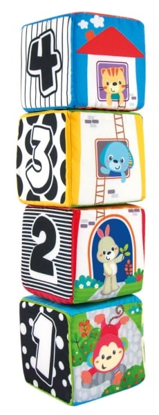 WINFUN SET 4 CUBURI STIVUIBILE DIN MATERIAL TEXTIL - Img 2