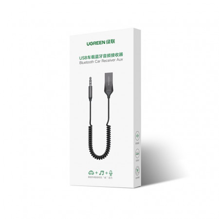 Adaptor jack Ugreen USB Wireless Bluetooth 5.0 AUX black (70601 CM309) - Img 4