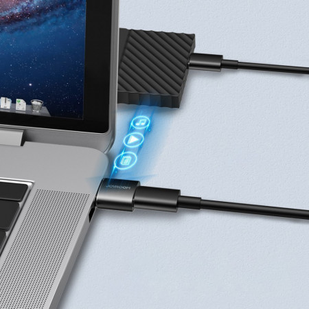 Adaptor Joyroom de la USB tip C (mama) la USB (tata) negru (S-H152 negru) - Img 5