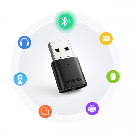 Adaptor Ugreen Bluetooth 5.0 USB-A negru (CM390) - Img 4